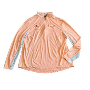 Jamie Sadock Long Sleeve Stretch Shirt Top Golf Pullover Size Large Women's